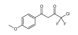 4-CHLORO-4,4-DIFLUORO-1-(4-METHOXY-PHENYL)-BUTANE-1,3-DIONE Structure