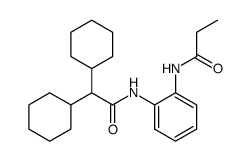 N-[2-(2,2-dicyclohexylacetylamino)phenyl]propionamide结构式