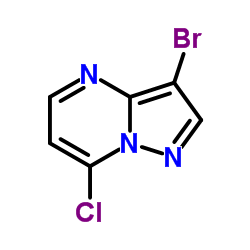 3-溴-7-氯吡唑并[1,5-A]嘧啶结构式