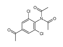 N-acetyl-N-(4-acetyl-2,6-dichlorophenyl)acetamide结构式