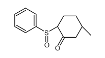 (5R)-5-Methyl-2-(phenylsulfinyl)-cyclohexanone structure