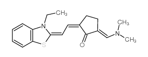 (2E,5Z)-2-[(DIMETHYLAMINO)METHYLENE]-5-[(2E)-2-(3-ETHYL-1,3-BENZOTHIAZOL-2(3H)-YLIDENE)ETHYLIDENE]CYCLOPENTANONE structure