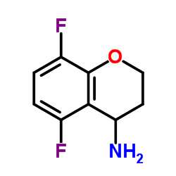 5,8-DIFLUOROCHROMAN-4-AMINE-HCL结构式