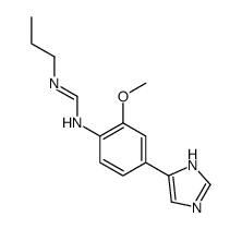 N-[4-(1H-imidazol-5-yl)-2-methoxyphenyl]-N'-propylmethanimidamide Structure