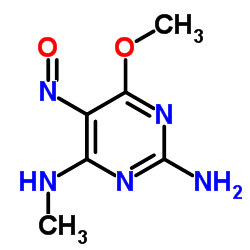 6-Methoxy-N4-methyl-5-nitroso-2,4-pyrimidinediamine结构式