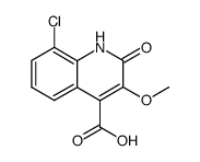 4-carboxy-8-chloro-3-methoxyquinolin-2(1H)-one结构式