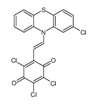 2-<2-(2-chloro-10-phenothiazinyl)vinyl>-3,5,6-trichlorobenzoquinone结构式