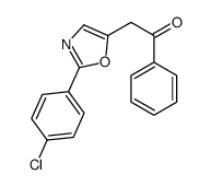 2-[2-(4-chlorophenyl)-1,3-oxazol-5-yl]-1-phenylethanone Structure