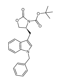 4-(1-benzyl-1H-indol-3-ylmethyl)-2-oxo-oxazolidine-3-carboxylic acid tert-butyl ester结构式