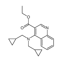 ethyl 4-[bis(cyclopropylmethyl)amino]quinoline-3-carboxylate结构式