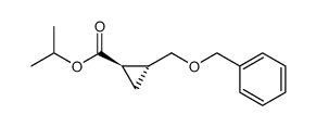 isopropyl (1R,2R)-2-[(benzyloxy)methyl]cyclopropanecarboxylate结构式