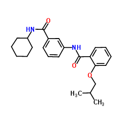 N-[3-(Cyclohexylcarbamoyl)phenyl]-2-isobutoxybenzamide结构式