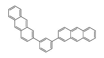 2-(3-anthracen-2-ylphenyl)anthracene Structure