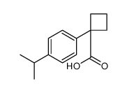 Cyclobutanecarboxylic acid, 1-[4-(1-methylethyl)phenyl] Structure