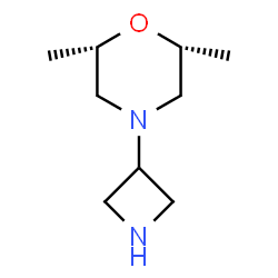 cis-4-(azetidin-3-yl)-2,2-dimethylmorpholine structure