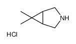 6,6-dimethyl-3-azabicyclo[3.1.0]hexane hydrochloride structure