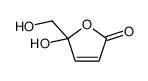 5-hydroxy-5-(hydroxymethyl)furan-2-one结构式