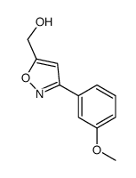 [3-(3-Methoxyphenyl)-1,2-oxazol-5-yl]methanol structure