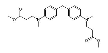 4,4'-bis(N-2-carbomethoxyethyl-N-methylamino)diphenylmethane Structure