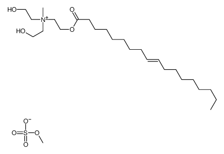 (Z)-[bis(2-hydroxyethyl)]methyl[2-[(1-oxooctadec-9-enyl)oxy]ethyl]ammonium methyl sulphate结构式