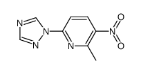 2-methyl-3-nitro-6-(1H-1,2,4-triazol-1-yl)pyridine Structure