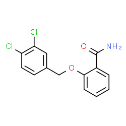 2-((3,4-DICHLOROBENZYL)OXY)BENZAMIDE structure