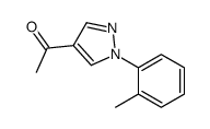 1-[1-(2-METHYLPHENYL)-1H-PYRAZOL-4-YL]ETHANONE结构式