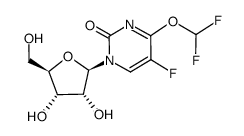 4-O-(difluoromethyl)-5-fluorouridine结构式