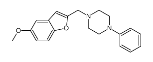 1-[(5-methoxy-1-benzofuran-2-yl)methyl]-4-phenylpiperazine结构式