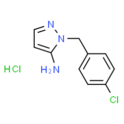 1-(4-CHLOROBENZYL)-1H-PYRAZOL-5-AMINE HYDROCHLORIDE structure