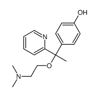 4-[1-[2-(dimethylamino)ethoxy]-1-pyridin-2-ylethyl]phenol结构式