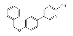 5-(4-phenylmethoxyphenyl)-1H-pyrimidin-2-one结构式