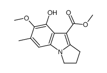 8-Hydroxy-7-methoxy-6-methyl-2,3-dihydro-1H-pyrrolo[1,2-a]indole-9-carboxylic acid methyl ester Structure