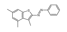 2-(phenylazo)-3,4,6-trimethylthianaohthene Structure