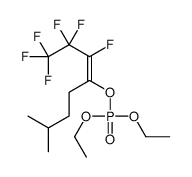 diethyl (1,1,1,2,2,3-hexafluoro-7-methyloct-3-en-4-yl) phosphate Structure