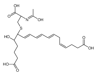 18-carboxy-19,20-dinor-N-acetylleukotriene E4 Structure