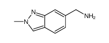 (2-甲基-2H-吲唑-6-基)甲胺结构式