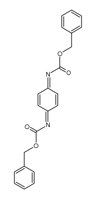 N,N'-cyclohexa-2,5-diene-1,4-diylidene-bis-carbamic acid dibenzyl ester结构式