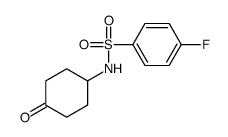 4-fluoro-N-(4-oxocyclohexyl)benzenesulfonamide Structure