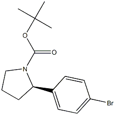 (R)-tert-Butyl 2-(4-bromophenyl)pyrrolidine-1-carboxylate structure