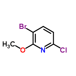 3-Bromo-6-chloro-2-methoxypyridine Structure