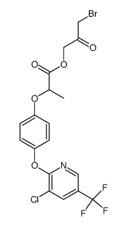 3-bromo-2-oxopropyl 2-<4-(3-chloro-5-trifluoromethyl-2-pyridinyloxy)phenoxy>propionate结构式