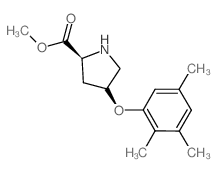 Methyl (2S,4S)-4-(2,3,5-trimethylphenoxy)-2-pyrrolidinecarboxylate结构式