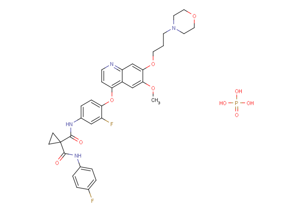 Foretinib phosphate结构式