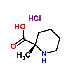 (2S)-2-Methyl-2-piperidinecarboxylic acid hydrochloride (1:1) structure