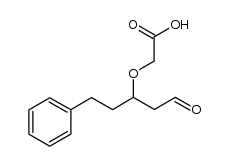 (R)-2-(1-oxo-5-phenylpentan-3-yloxy)acetic acid Structure