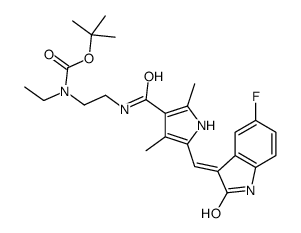 N-Boc-N-desethyl Sunitinib Structure