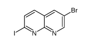 6-bromo-2-iodo-1,8-naphthyridine结构式