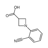 1-(2-cyanophenyl)azetidine-3-carboxylic acid结构式