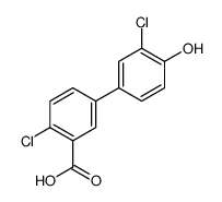 2-chloro-5-(3-chloro-4-hydroxyphenyl)benzoic acid Structure